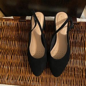 Black Slingback Heel Easy Spirit Evolve Rita